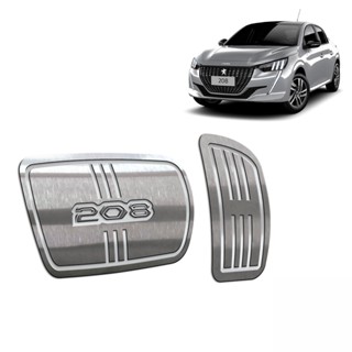 Pedaleira Peugeot 208 Roadtrip 21/.. Automático Aço Inox - Não fura o pedal em Oferta na Shopee