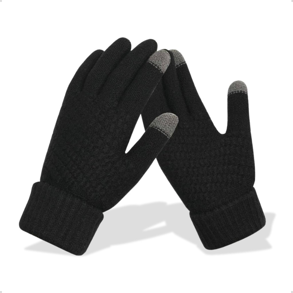 Luva De Frio Inverno Lã Térmica Forrada Quentinha Touch Screen Celular Tablet Notebook Resistente em Oferta na Shopee