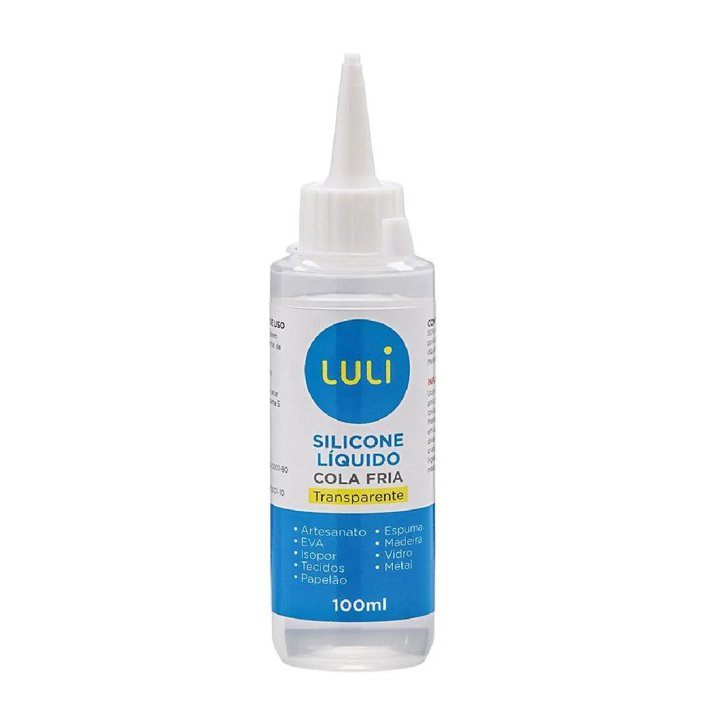 Cola De Silicone Liquido luli Tecido Artes 100 ML em Oferta na Shopee