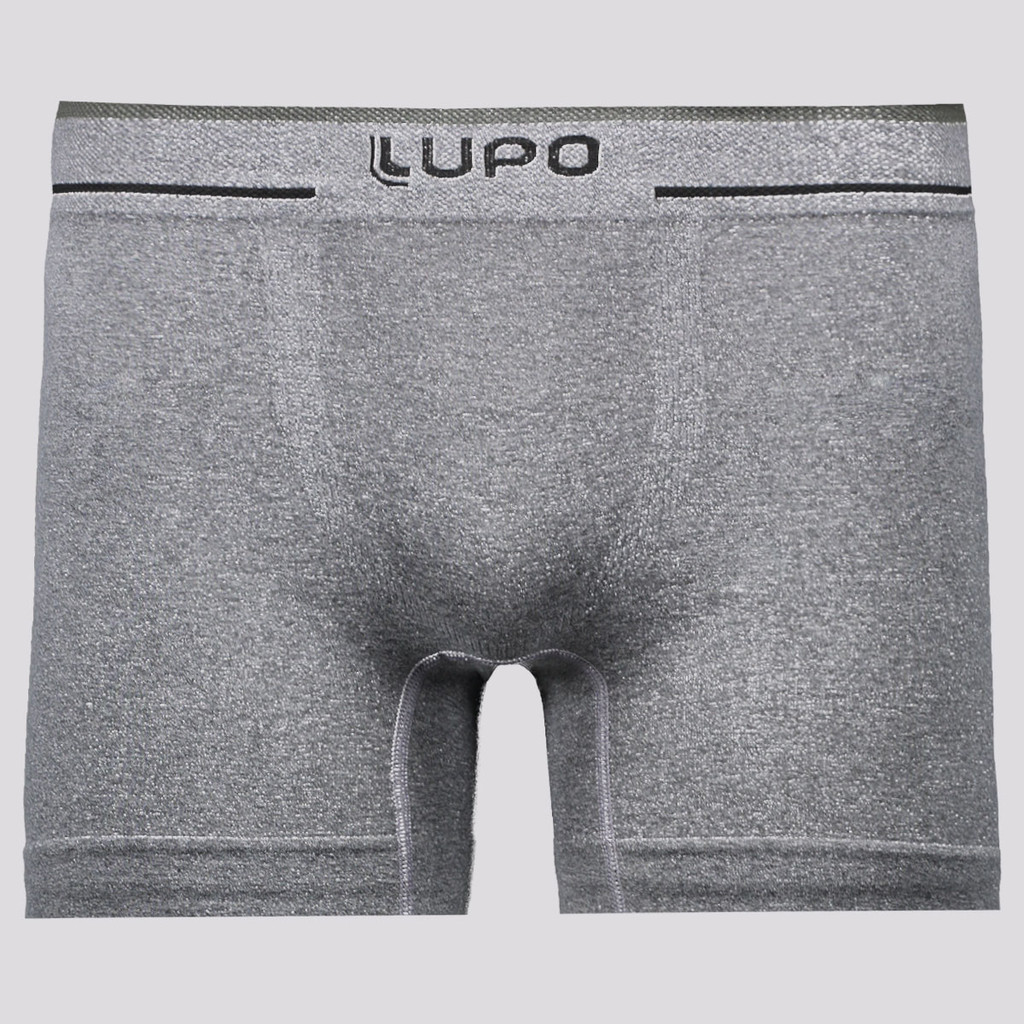 Cueca Boxer Lupo Soft IV Sem Costura Cinza Mescla - Men Clothes