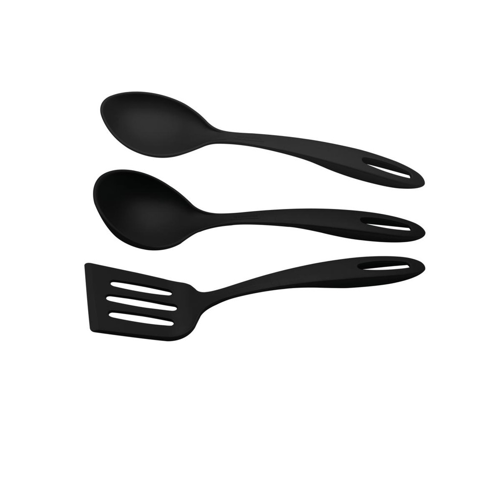 Jogo de Utensílios Tramontina Ability em Nylon Preto 03 Peças