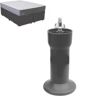 Pé Plástico Redondo Para Cama Box 5/16 Pol 128mm Resistente em Oferta na Shopee
