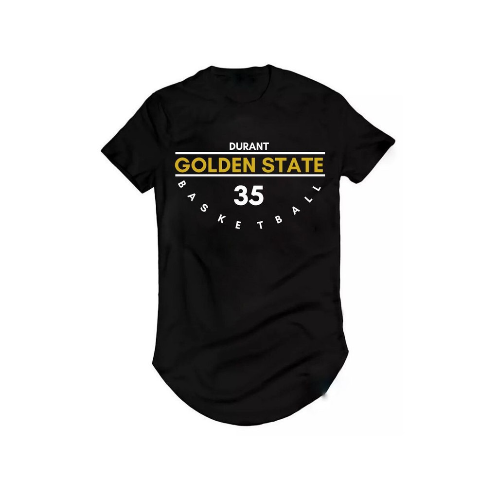 Camiseta Longline Basquete Kevin Durant Golden State Warrior