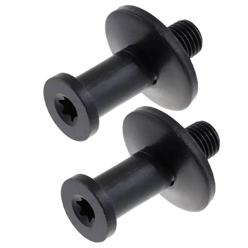 POSSBAY 1/2 Pçs Porta Traseira Do Carro Trava Parafuso Atacante Preto 90570ZP50A 90570-EA800 Apto Para Nissan Frontier 2