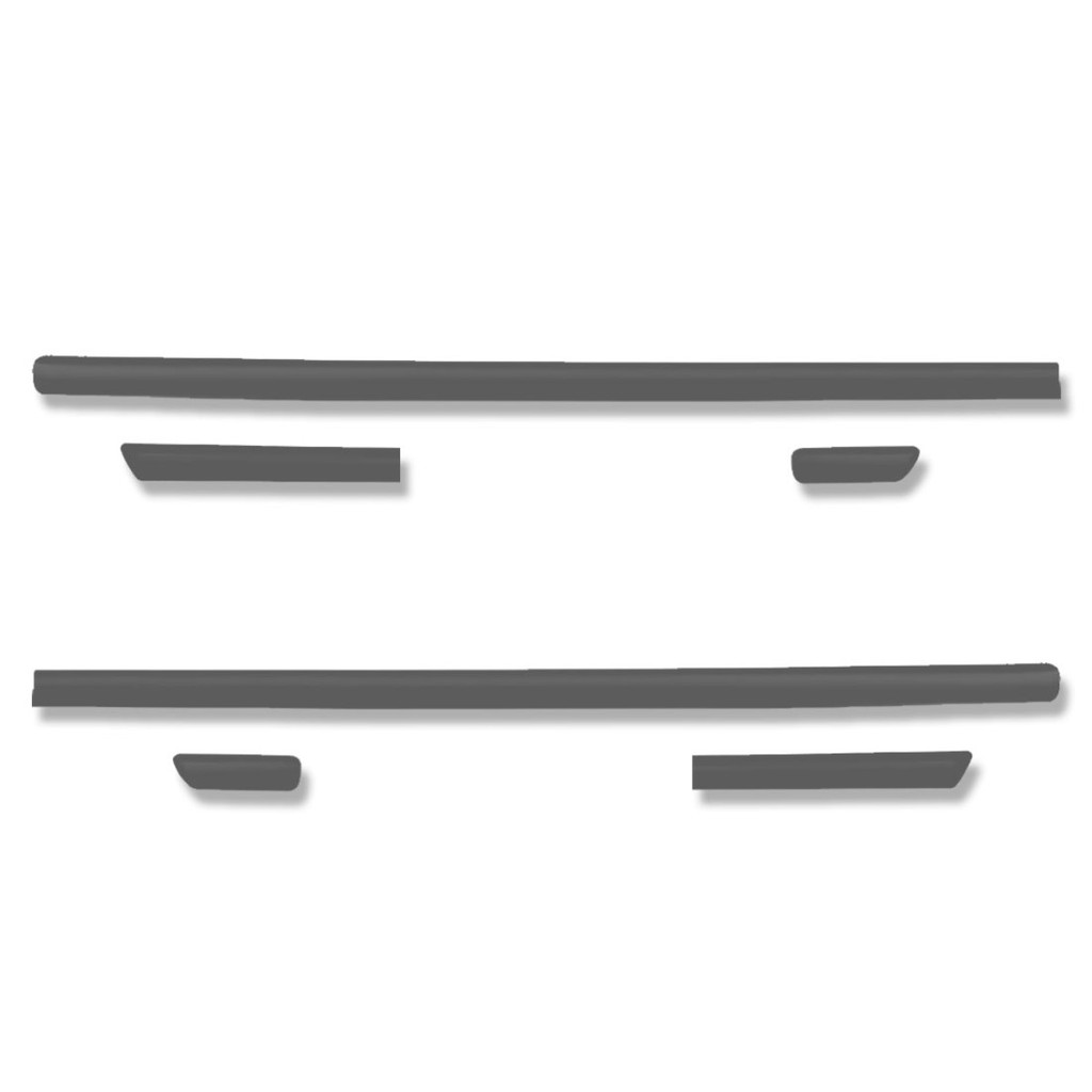 Jogo Friso Lateral Escort Hobby/xr3 1987 88 A 1994 Preto em Oferta na Shopee