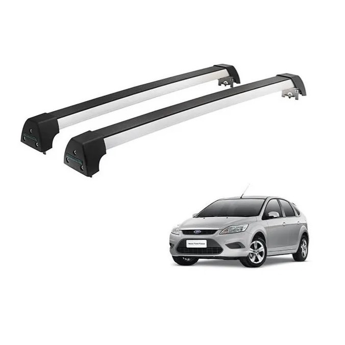 Rack Teto Alumínio Prata Focus Hatch (2010 A 2013)