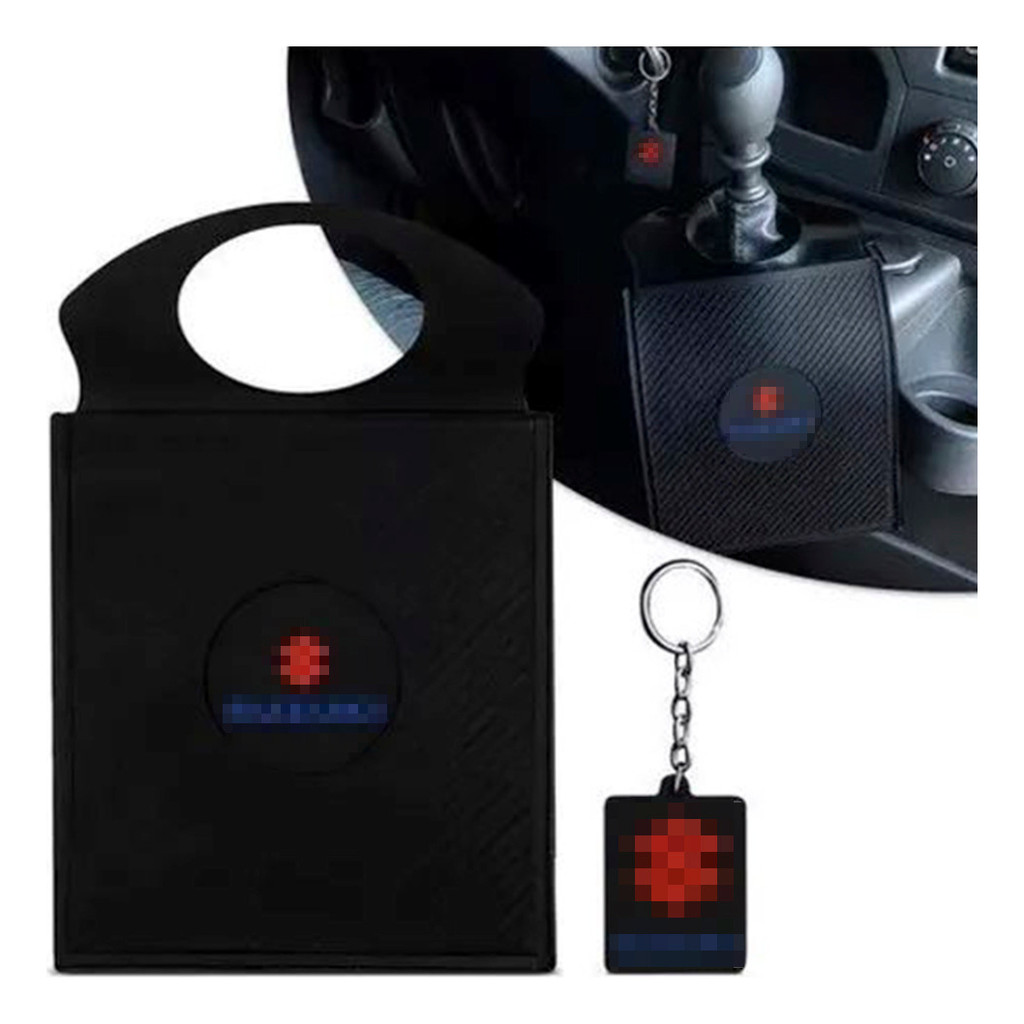 Kit Automotivo Porta Lixo Lixeirinha Lixinho + chaveiro -> Swift, S-cross, Sx4 - PVC