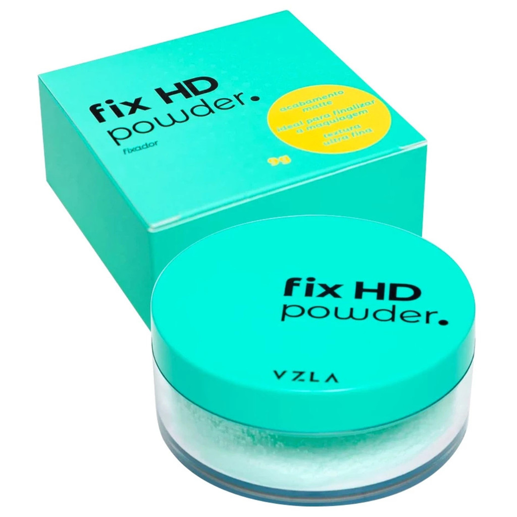 Vizzela Pó Fix HD Powder Acabamento Matte em Oferta na Shopee