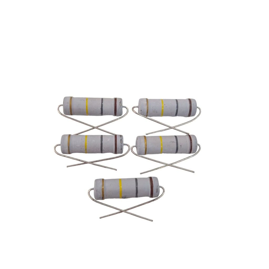 05 Resistor de Potência 180K 5W 5% Filme de Carbono