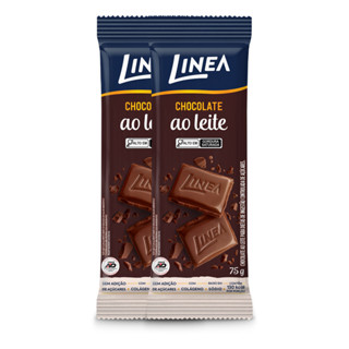 Tablete Chocolate Ao Leite Linea 75g - 2 unidades em Oferta na Shopee