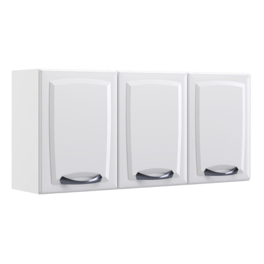 Armário de Cozinha Aéreo Itatiaia Aço 3 Portas New Premium Branco Neve em Oferta na Shopee