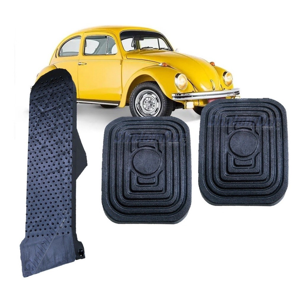 Kit Pedal Acelerador Capa Freio Embreagem Fusca Brasilia Kombi Variant em Oferta na Shopee
