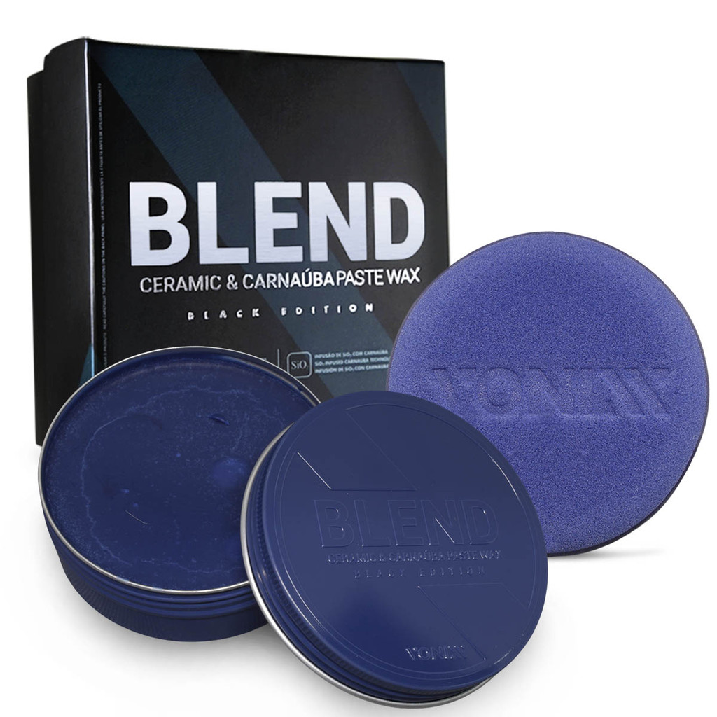 Cera Ceramic e Carnaúba Blend Paste Wax Black Edition Vonixx 100ml com Aplicador