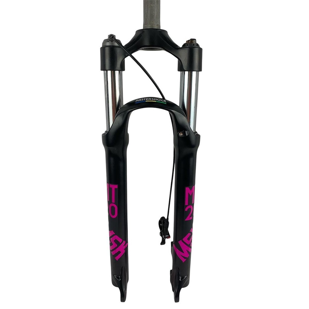 Garfo Suspensão Bicicleta Bike Mtb Aro 29 Mastershock MT-20 Alumínio 100mm C/ Trava no Guidão Mega Over Várias Cores