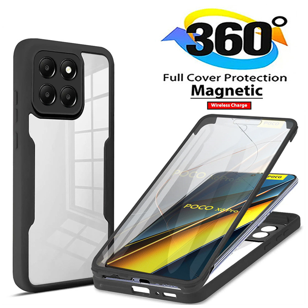 360 ° Protetor De Tela De Corpo Inteiro Casos De Telefone Para Poco X6 X5 X4 X3 Pro M3 M4 M6 F5 F3 Caso À Prova De Choqu