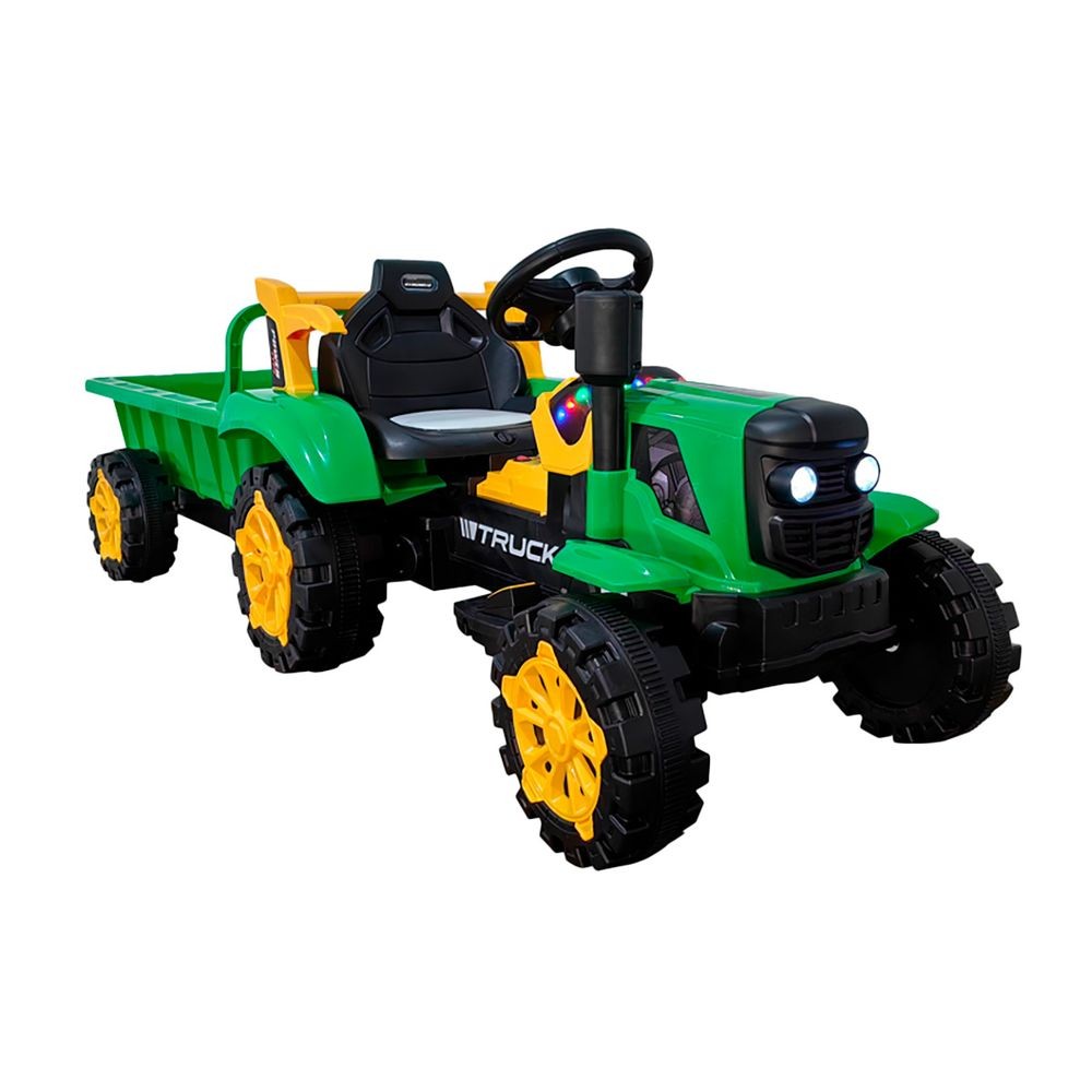 Trator com Caçamba Carro Elétrico 12v Bang Toys Truck em Oferta na Shopee