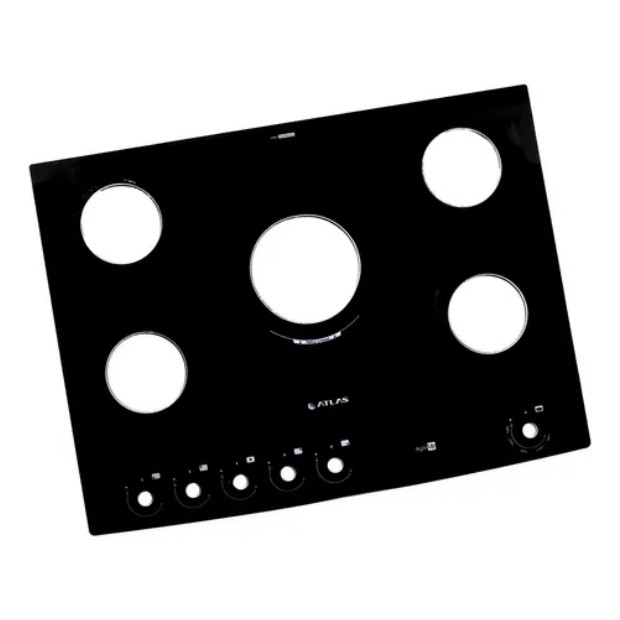Mesa De Vidro Fogão Atlas Agile Up Glass 5 Bc Novo Original
