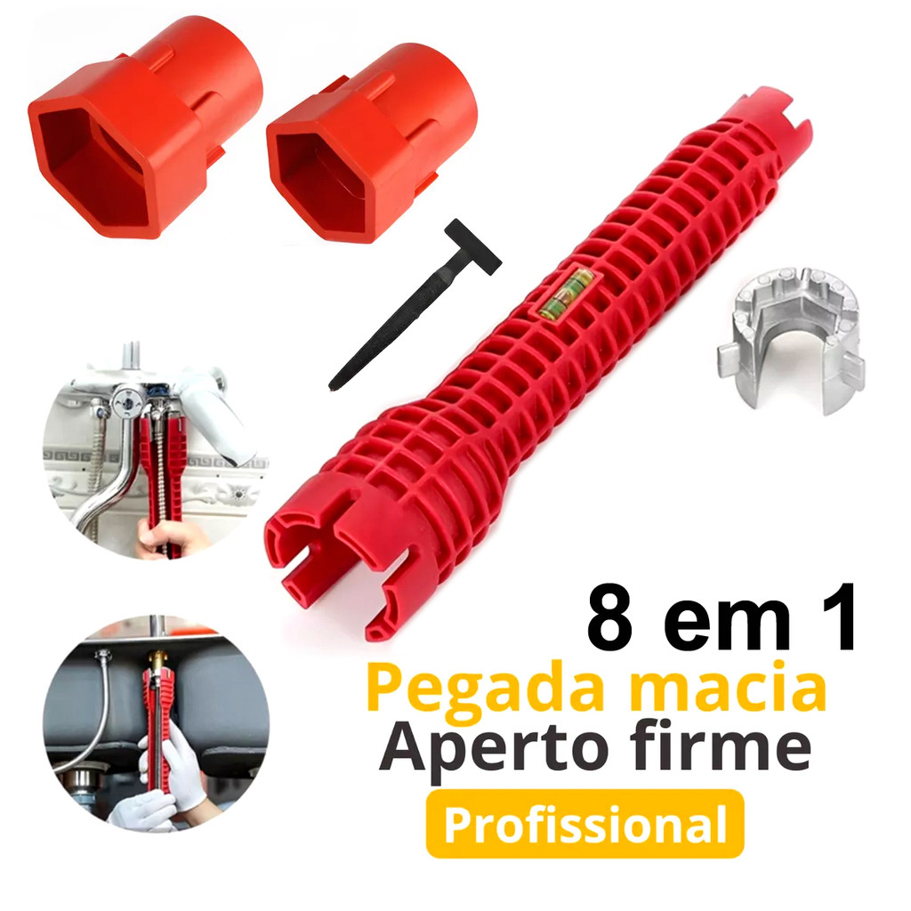 Kit Chave Bombeiro Hidráulica Instalador De Válvula Pia Torneira Lavatório 21-40mm Multifuncional