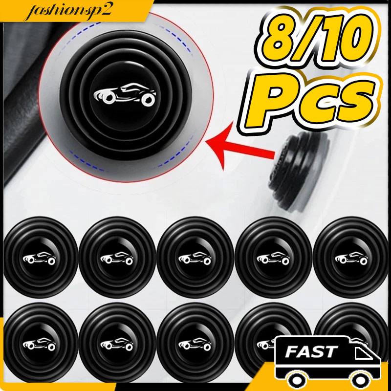 5/8/10 Pcs Amortecedor De Silicone Anti-ruído Para Porta De Carro Almofada De Silicone Anticolisão Para Porta De Carro em Oferta na Shopee