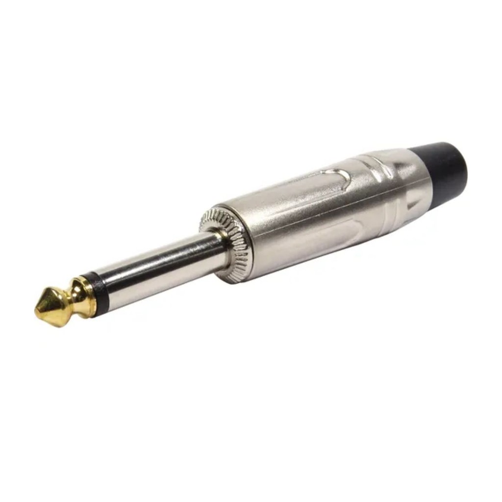 PLUG P10 STEREO METAL LINHA PROFISSIONAL - EMB 05PÇS - TEBERA