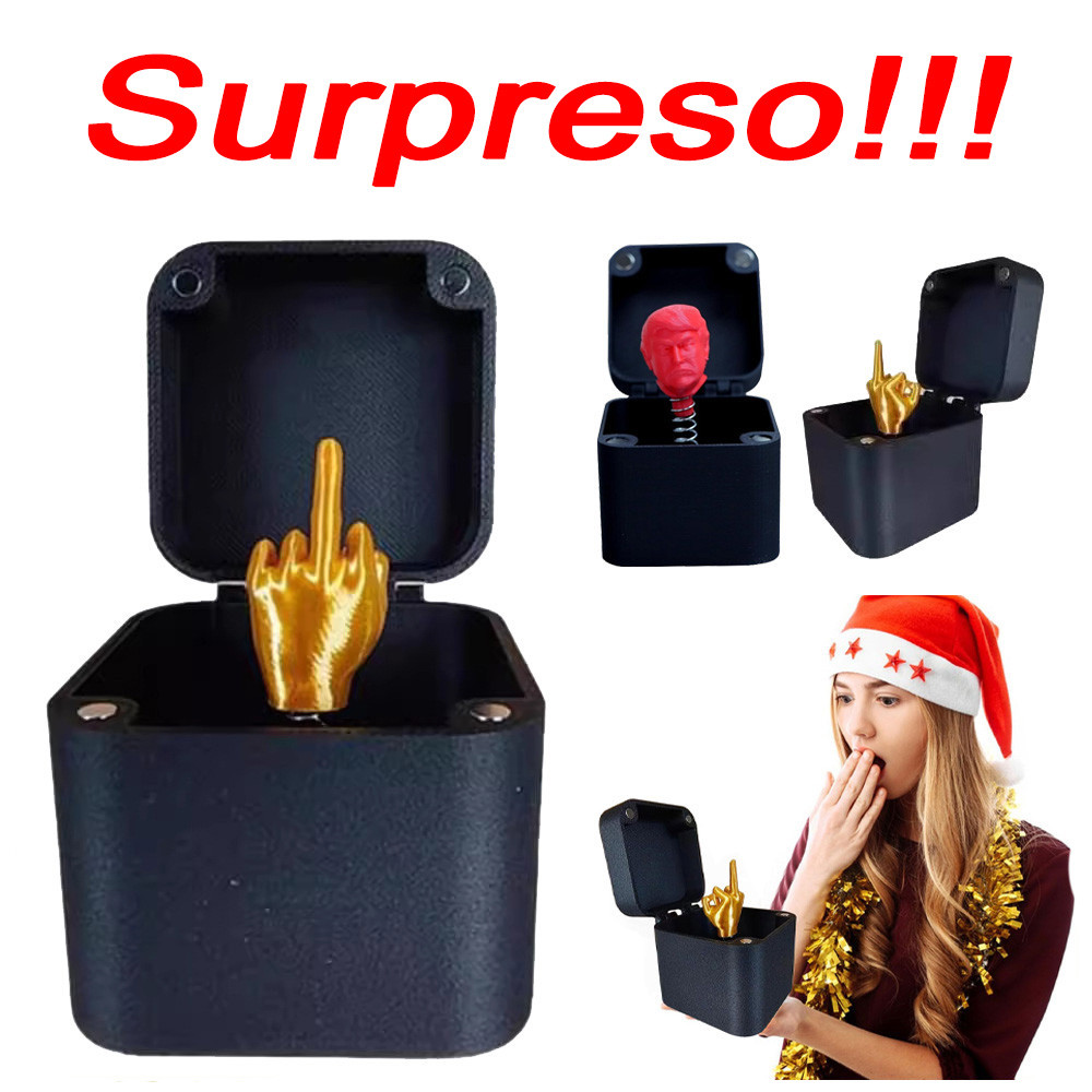Caixa De Presente Surpresa, Brinquedo Criativo De Brincadeira Para Dedo Médio Decoração de casa, presente engraçado