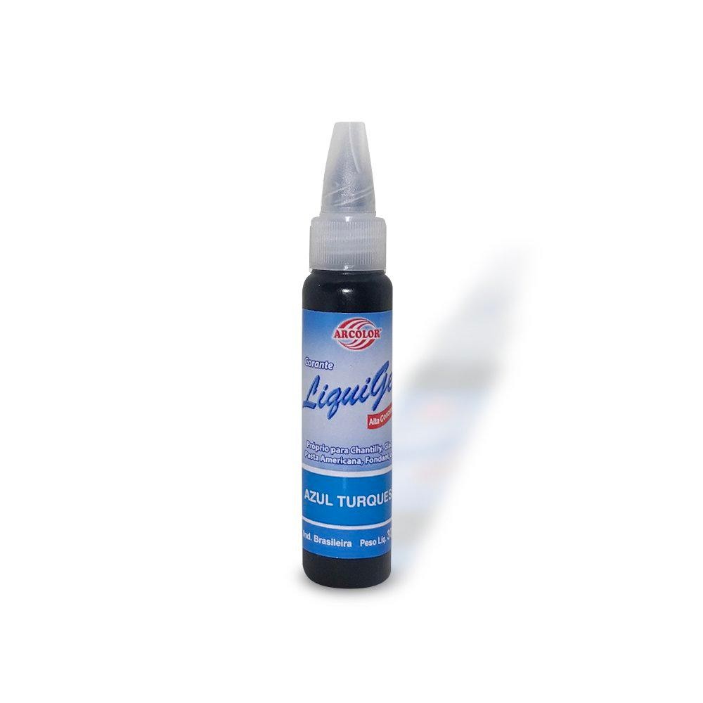 Corante Liquigel Azul Turquesa 30ml - Arcolor