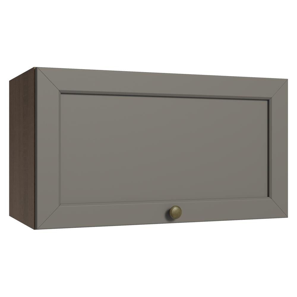 Armário Aéreo 60 cm 1 Porta Basculante Rustic/Cinza Vik Madesa