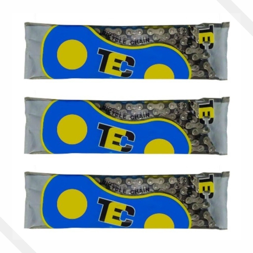 Kit c/ 3 Correntes Grossa C410 Comum 1/2 114 Elos TEC em Oferta na Shopee