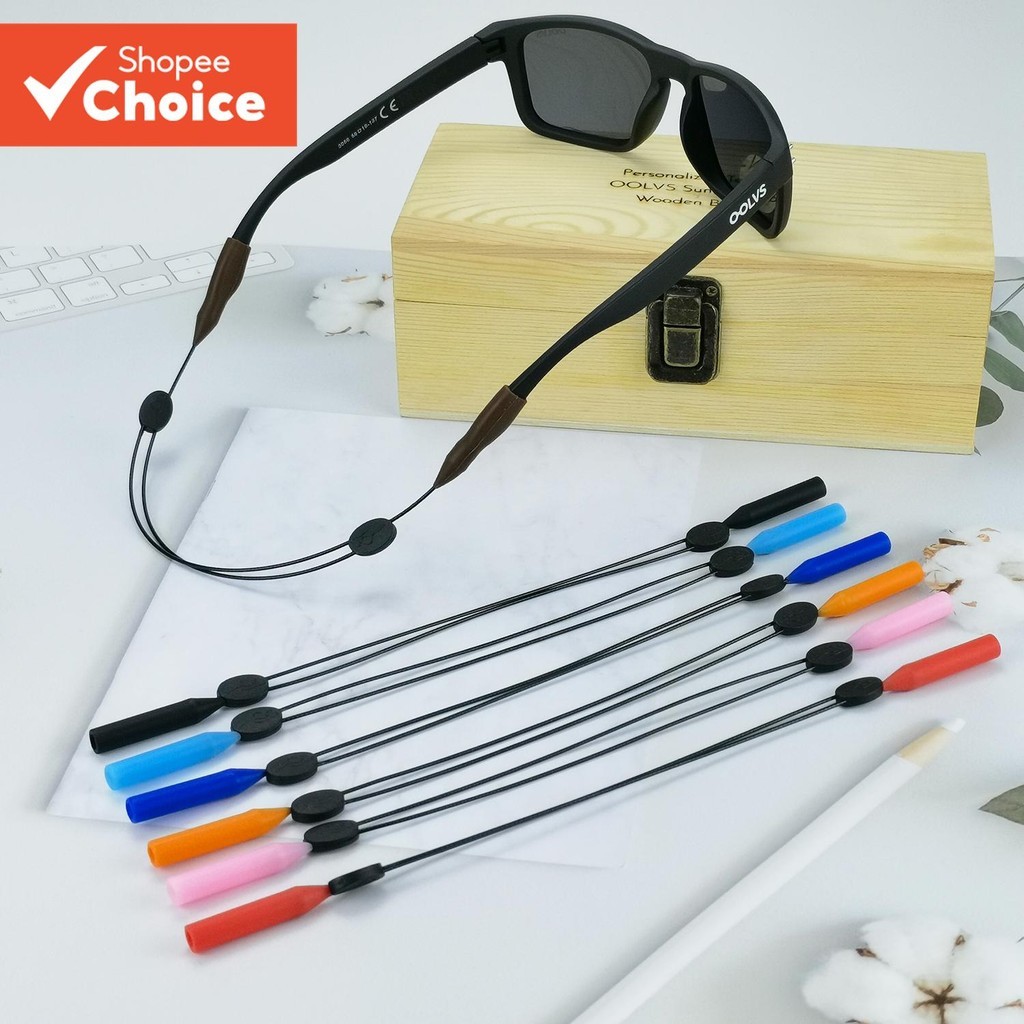 Corrente Retrátil Dos Óculos Do Deslizamento Para A Corda Colorida Ajustável De Sol Esportes 23-35CM