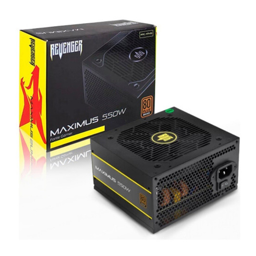 Fonte Alimentação Gamer 80plus Bronze Fomax01 550w 110/220v