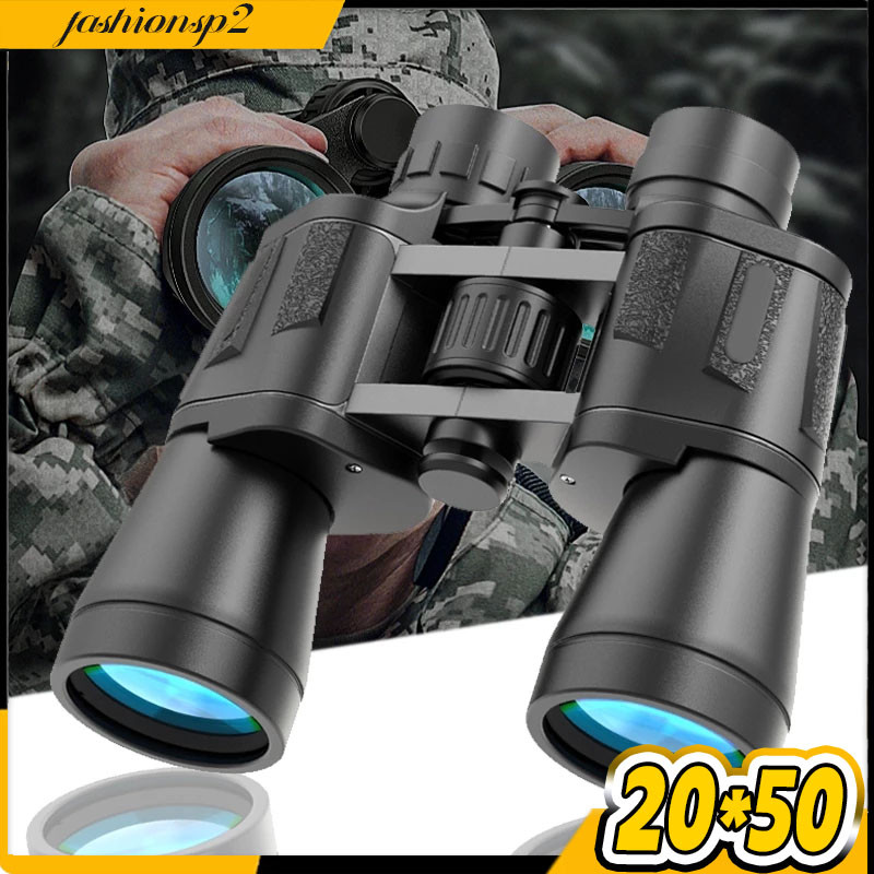 Binoculos Profissional 20x50 Emborrachado Longo Alcance 10KM Modelo 2052