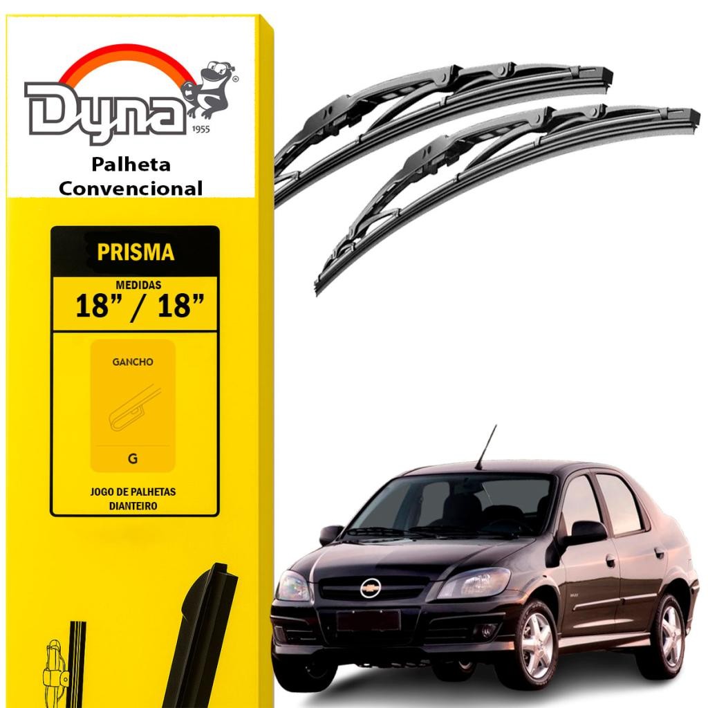 Palheta Dianteira Limpador Parabrisa Prisma 2006 a 2012 Original Dyna com Alta Durabilidade em Oferta na Shopee