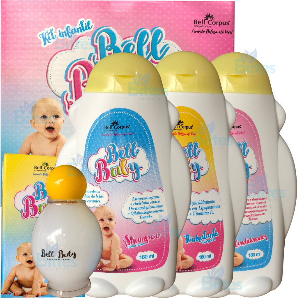 KIT BEBÊ BELL CORPUS BELL BABY INFANTIL shampoo 0 a 3 anos