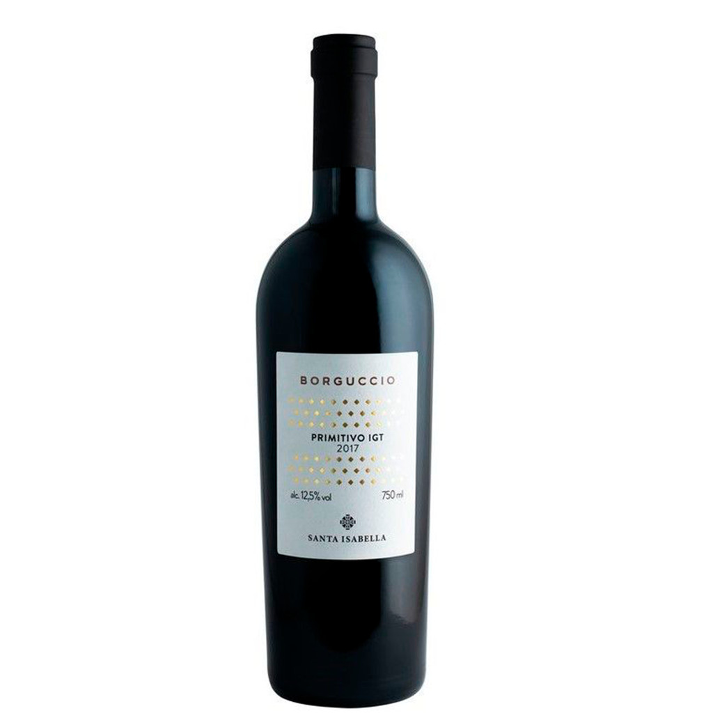 Vinho Tinto Meio Seco Italiano Borguccio Primitivo 750ml em Oferta na Shopee