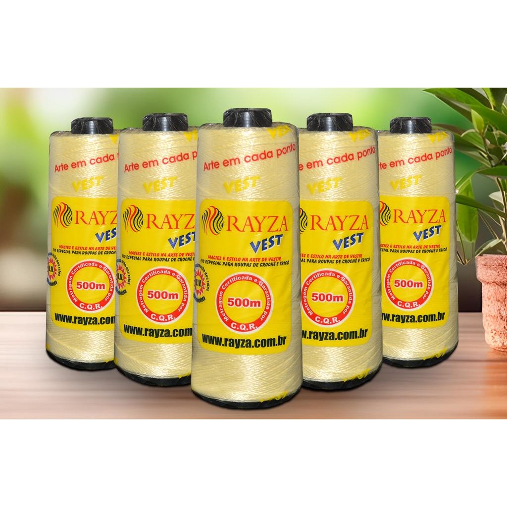Linha RAYZA Vest Resort Grossa 004-Amarelo Manteiga Tex 288 Novidade