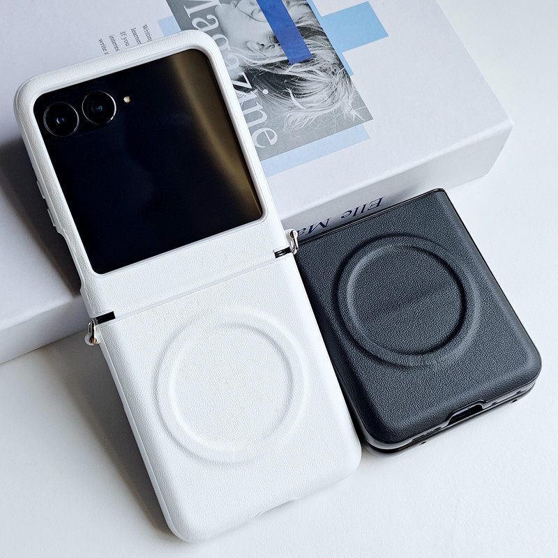 Para Motorola Moto Razr 60 50 Ultra , 60 Pro Caso ELVEV Suave Couro Do Plutônio 