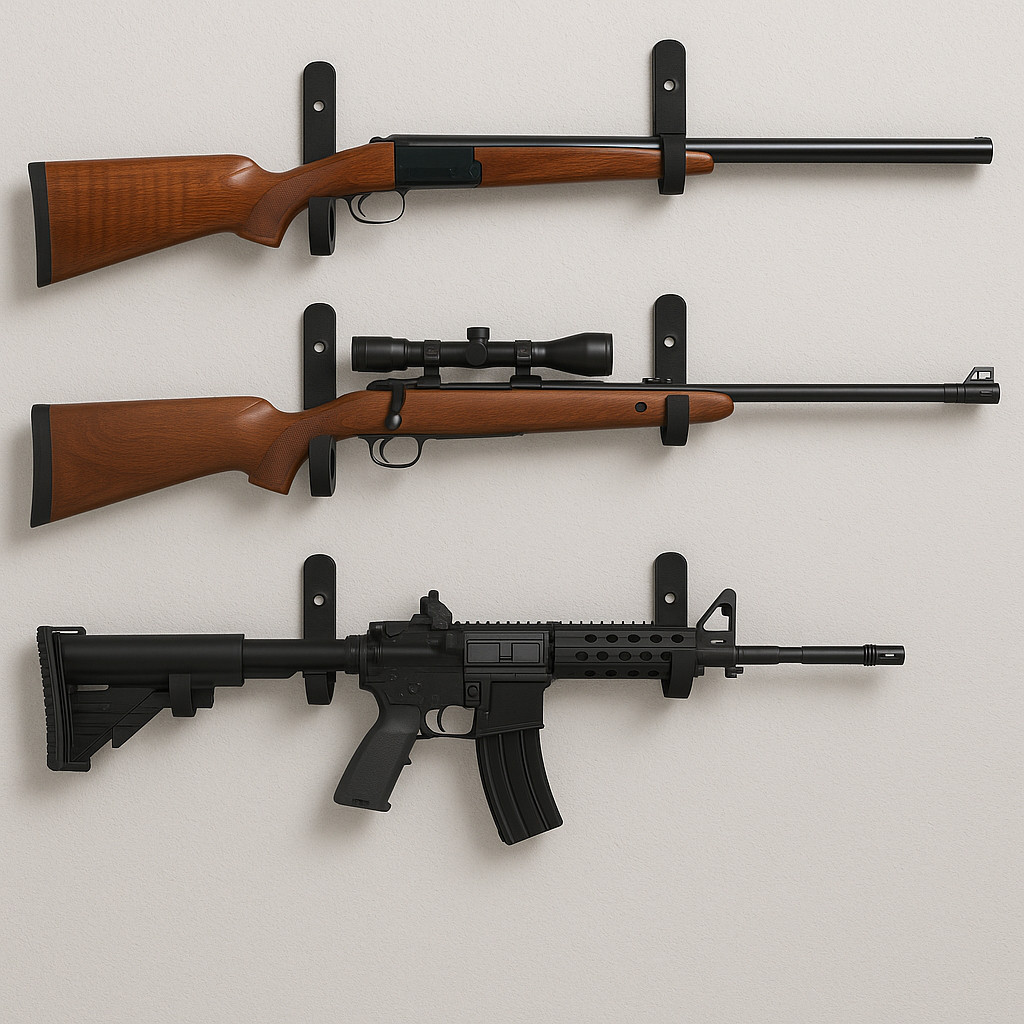 Suporte De Parede Para Arma Airsoft Espingarda E Carabina