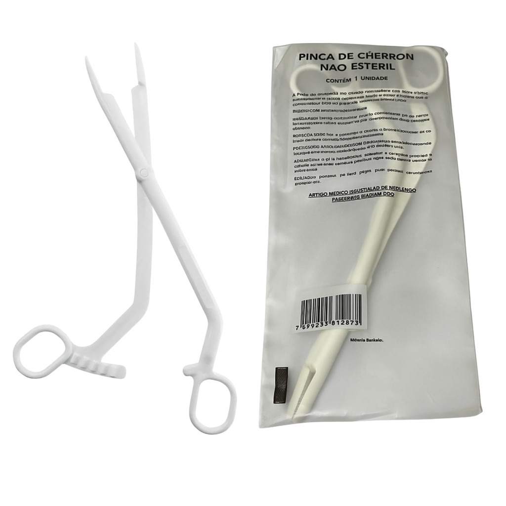 Pinça Cheron Descartável Embalagem Individual Cralplast C/50
