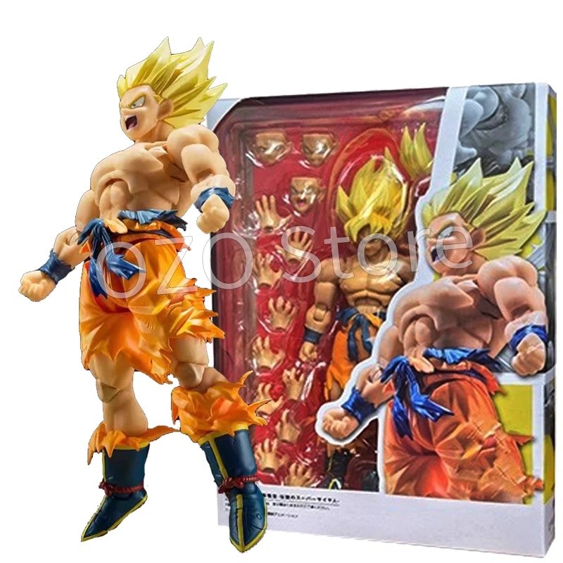 S.H.Figuarts Dragon Ball Z Son Goku Figura SHF Shfiguarts War Damage Super Saiya Anime Figuras De Ação