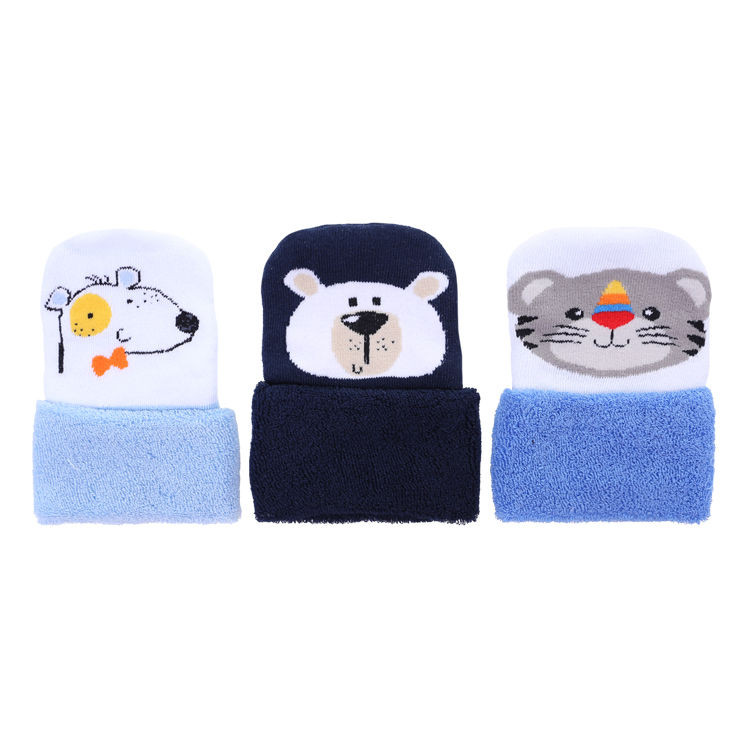 Kit Touca Bebê Malha Atoalhada Bichos 04 a 12 Meses- 3 Peças em Oferta na Shopee