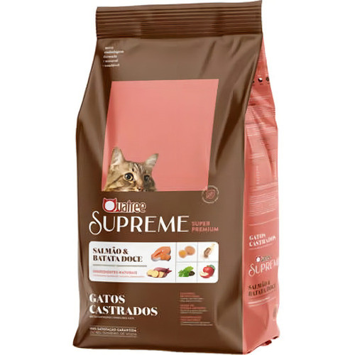 Ração Quatree Supreme Gatos Castrados Salmão 3kg Supre Premium