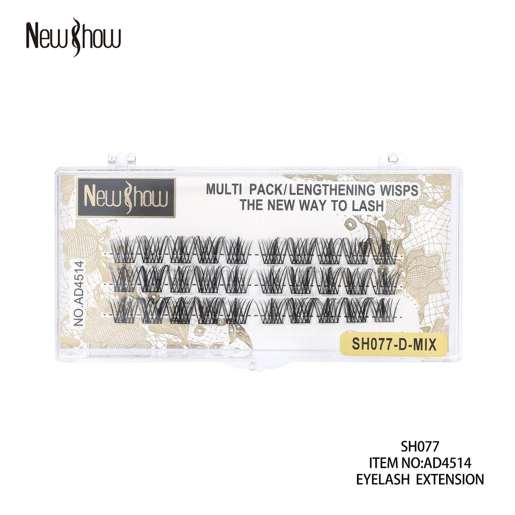 New Show Cílios Tufos Sem Nó 0.07--D MIX Extensão de Cilios Alongamento/PACOTE MÚLTIPLO em Oferta na Shopee