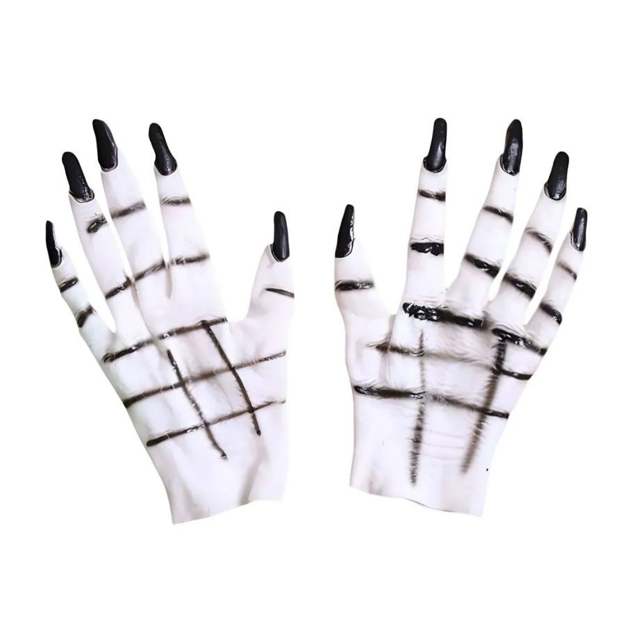 Adereço De Halloween Fantasia Luvas Mão De Zumbi 25x14,5cm - Cromus em Oferta na Shopee