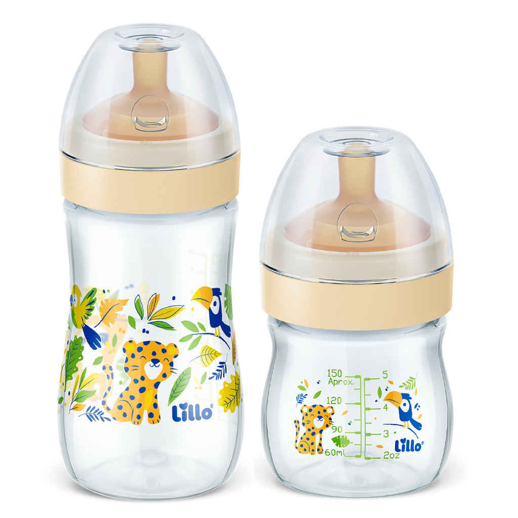Kit 2 Mamadeiras Super Evolution Bico Látex 150/300ml Lillo em Oferta na Shopee