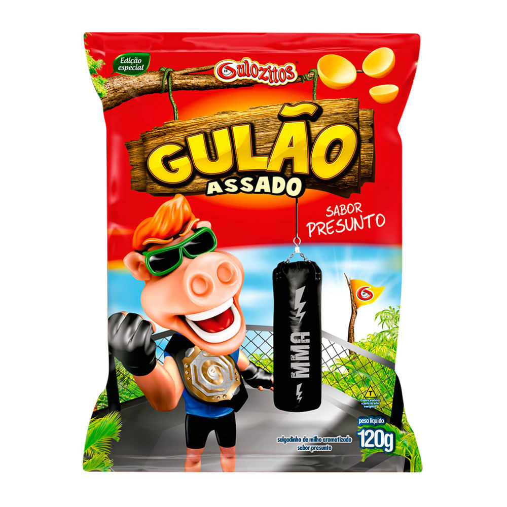 Salgadinho Gulão Assado Presunto 120g - Food & Beverages