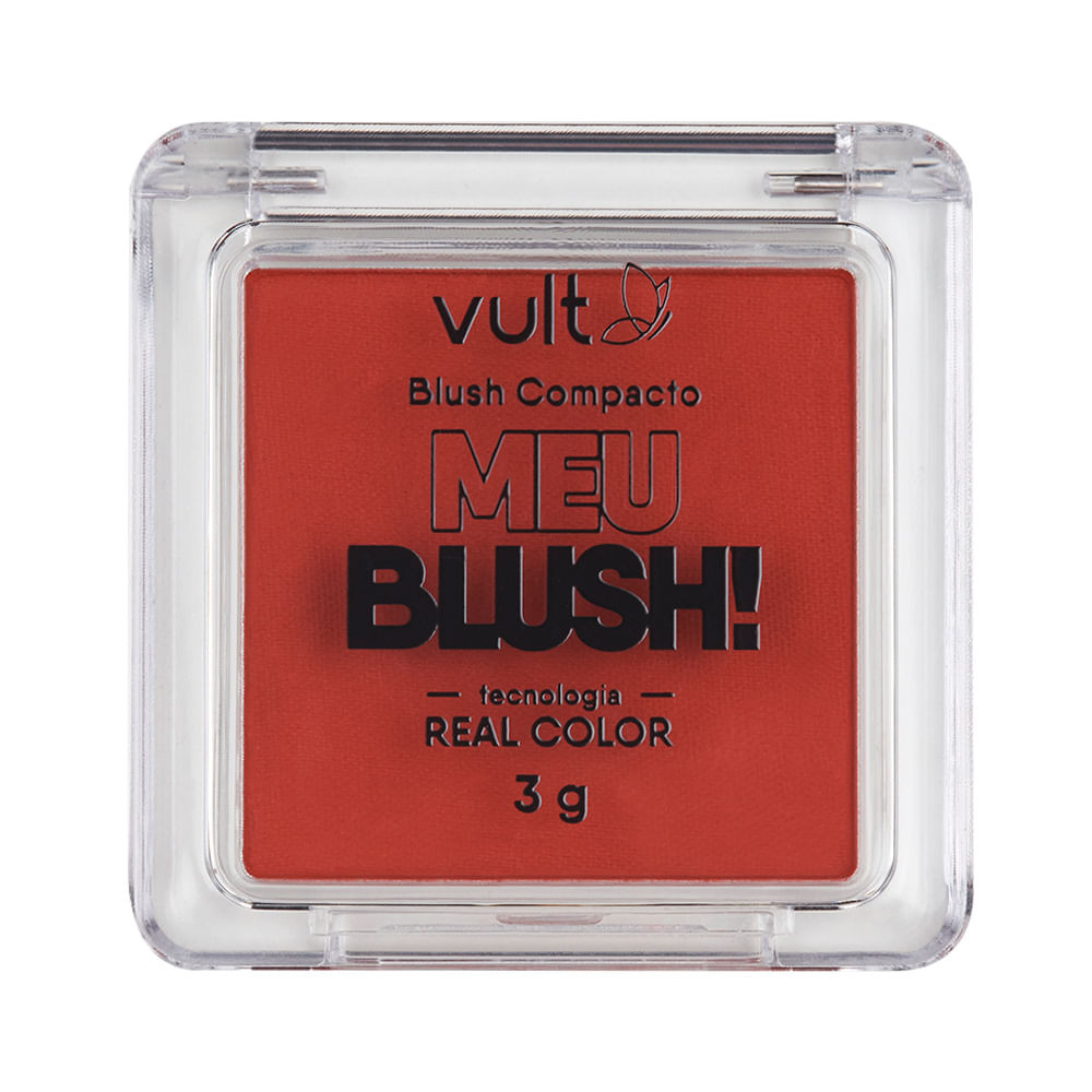 Blush Compacto Vult Meu Blush Cor Coral Matte 3g - Beauty