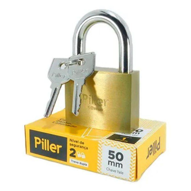 Cadeado Forte 50mm Piller em Oferta na Shopee