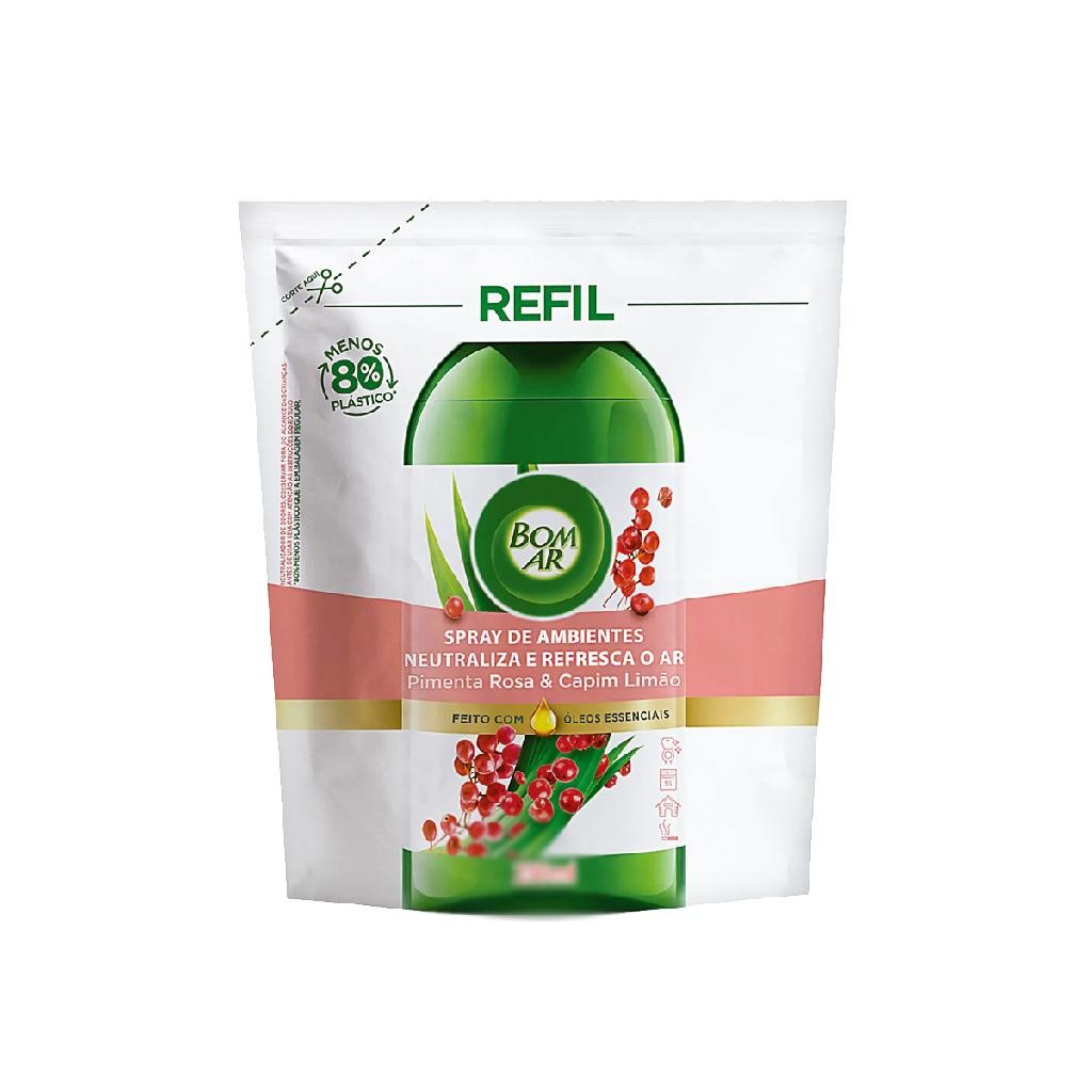 Bom Ar Pimenta Rosa E Capim Limao Refil Spray