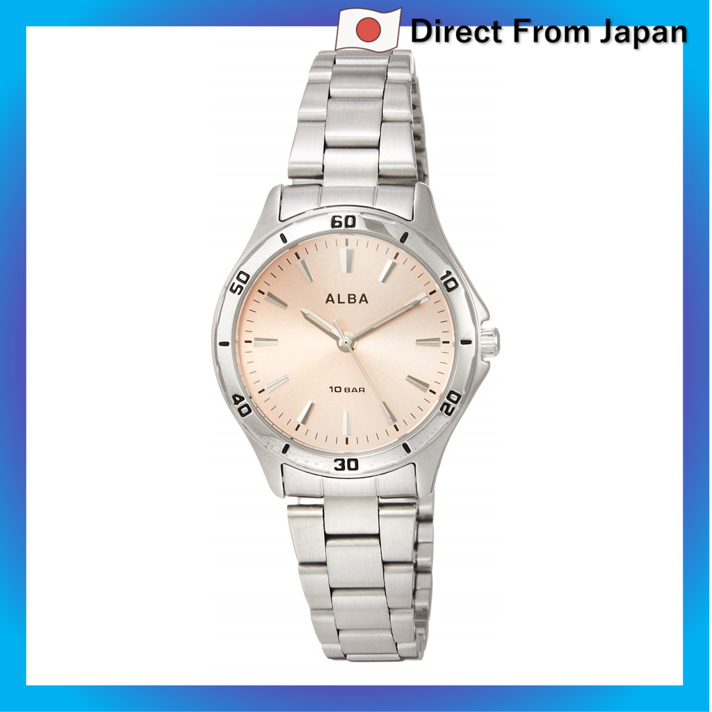 Relógio esportivo feminino Alba Seiko Watch AQQK408, resistente à água para uso diário (10 ATM), vidro inorgânico abobad