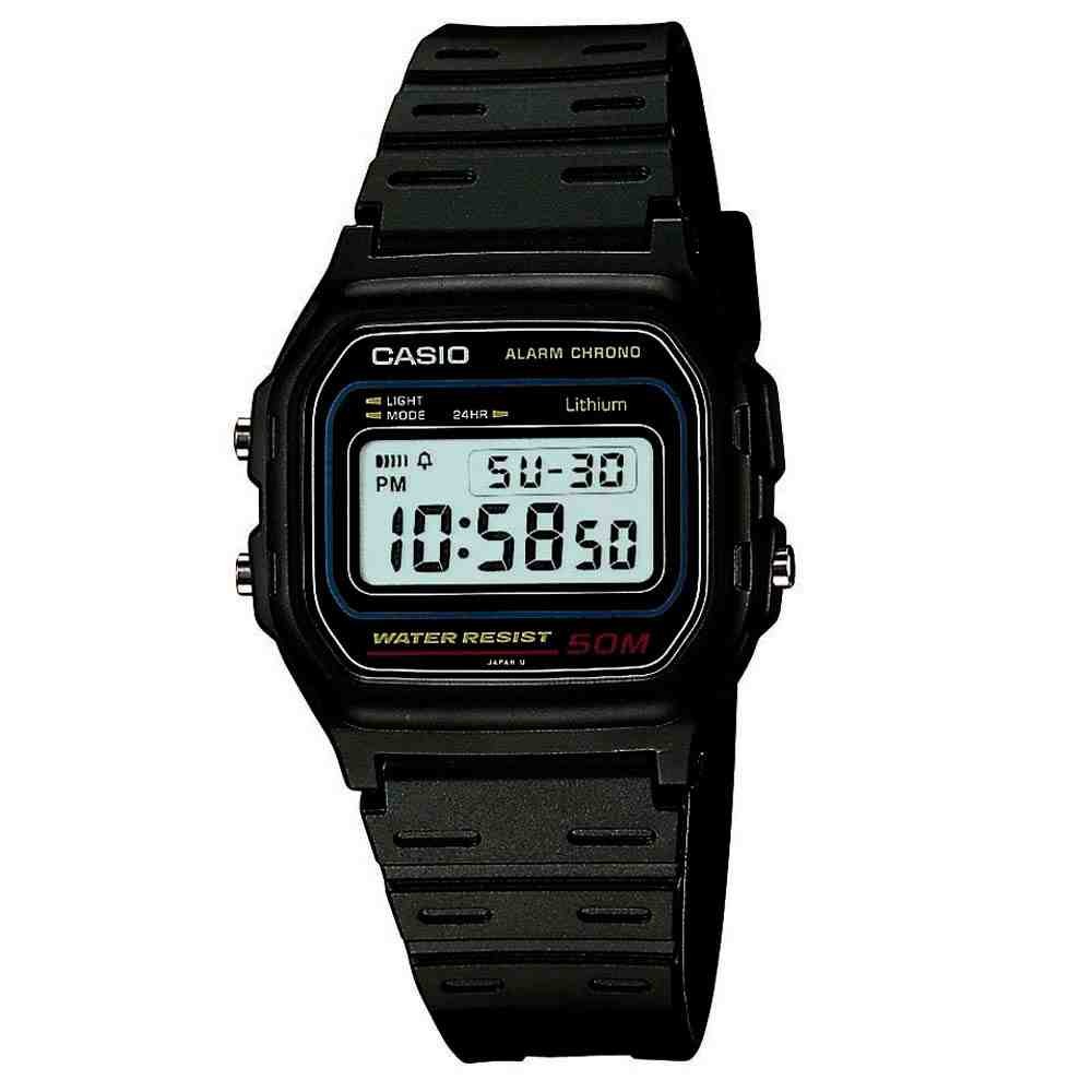 Relógio Casio Vintage Preto Unissex W-59-1VQ-SC em Oferta na Shopee
